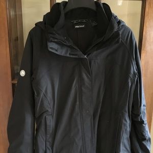 Marmot 2 pc waterproof fleece hooded winter coat